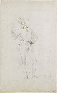 Recto : Étude pour une figure dans une Adoration des Mages, WA1846.5 - Pietro Perugino
